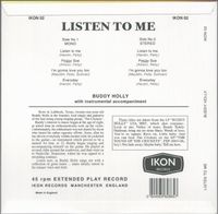 BUDDY_HOLLY_EP_-_LISTEN_TO_ME on IKON Records, England