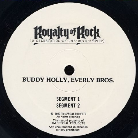 ROYALTY OF ROCK,Buddy Holly, Everly Bros.