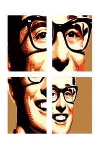 Buddy Holly A2 Pop Art, seen on amazon.uk