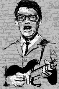 Buddy Holly, seen on Jazz And Draw, unknown artist