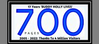 17 Years 'BUDDY HOLLY LIVES' - Jan 13, 2022