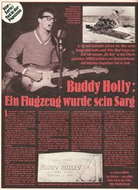 BRAVO Bericht über Buddy Holly 1975