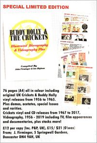 BUDDY HOLLY & THE CRICKETS - Illustrated Discography & Videography Plus