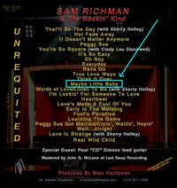 UNREQUIETLESS, Buddy Holly Tribute CD by Sam Richman