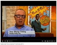 Hans on German WDR TV talking about Buddy Holly, 2011 © WDR