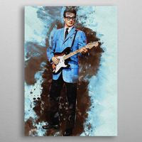 Smudge Buddy Holly Music Poster - Print On Displate