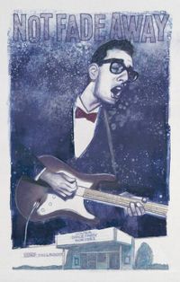 Portrait of Buddy Holly by Gary Kelley