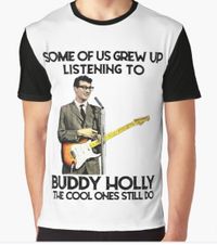 Buddy Holly T-Shirt by Ruby Hills on Redbubble