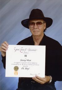 BMI Million Airplays Award for Sonny West - Photo published with written permission