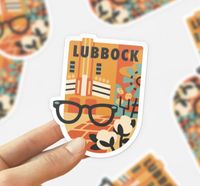 LUBBOCK_Texas_Tech_Sticker_with_Buddy_Holly_Glasses_by_robnko_on_Etsy