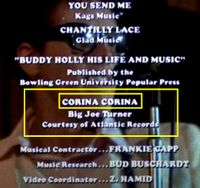 Wrong song title in the final credits.