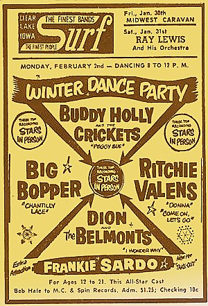 ORIGINAL SURF BALLROOM POSTER 1959