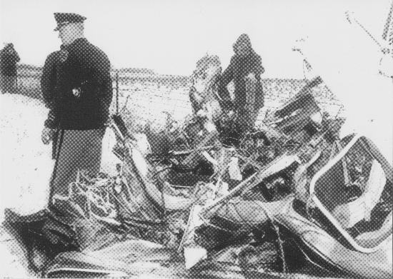 CRASH SITE - ALBERT JUHL FARM - 3-2-1959