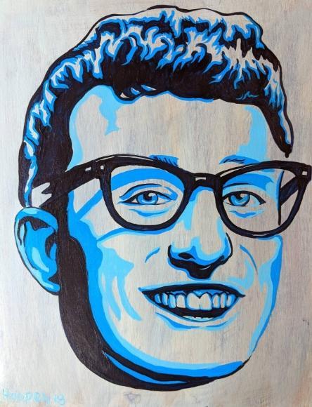 BUDDY HOLLY by © Mr. Hooper Art of Nashville 