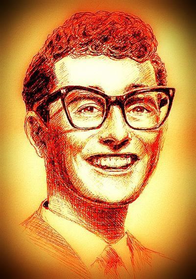 Great Buddy Holly Painting