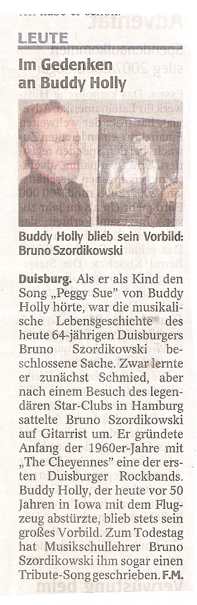 German Buddy fan, from the papers