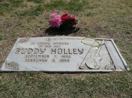 Buddy's grave with some flowers