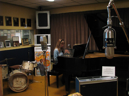 Christine playing piano