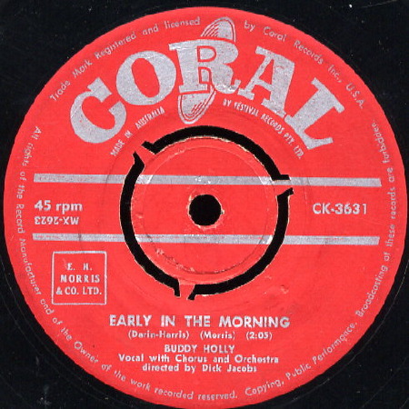 BUDDY HOLLY Early In The Morning