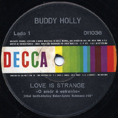 BUDDY HOLLY Love is strange DO BRASIL