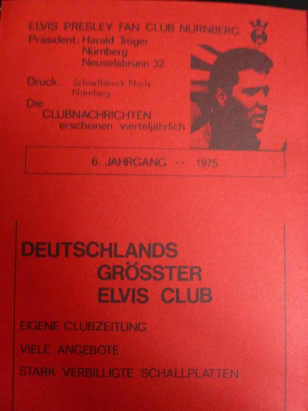 ELVIS PRESLEY FAN CLUB NUREMBERG GERMANY, Issue 2 - 1975