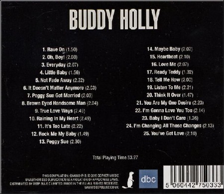 BUDDY HOLLY - 25 TRACKS OF PURE GOLD