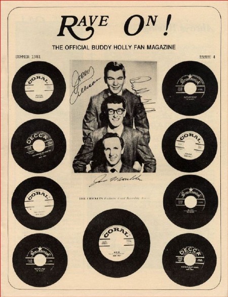 BUDDY HOLLY & THE CRICKETS FAN CLUB MAG