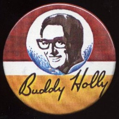 BUDDY HOLLY BADGE