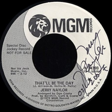 THAT'LL BE THE DAY - Jerry Naylor