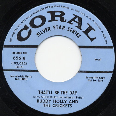 THAT'LL BE THE DAY Buddy Holly & The Crickets