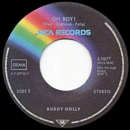 Buddy Holly on MCA Germany