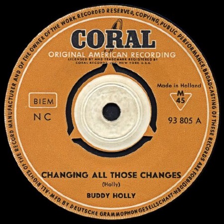 BUDDY HOLLY - CHANGING ALL THOSE CHANGES