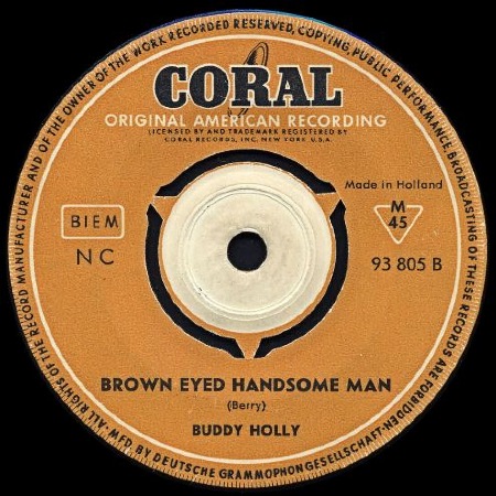 BUDDY HOLLY - BROWN EYED HANDSOME MAN