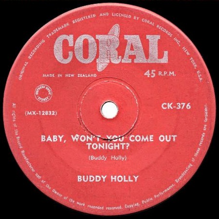 BUDDY HOLLY - Baby won't you come out tonight