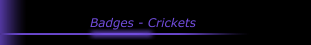 Badges - Crickets