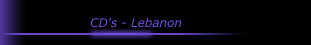 CD's - Lebanon